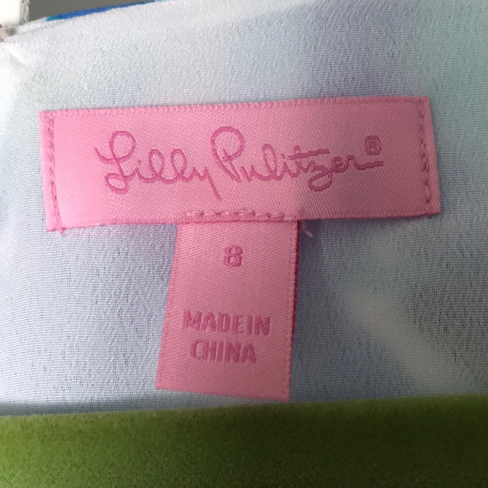 Lilly Pulitzer Silk Flutter Sleeve Dress - Picture 5 of 7